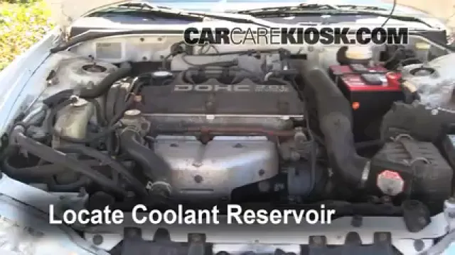 1996 Mitsubishi Eclipse RS 2.0L 4 Cyl. Antigel (Liquide de Refroidissement) Vérifiez le niveau d'antigel